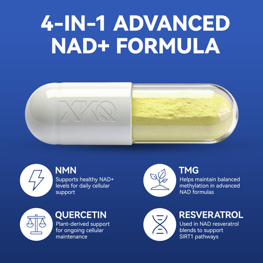 XKQ NAD+ Nicotinamide Riboside Supplement - Support NAD+ Levels & Healthy Aging