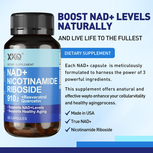 XKQ NAD+ Nicotinamide Riboside Supplement - Support NAD+ Levels & Healthy Aging XKQ Nutra Shop