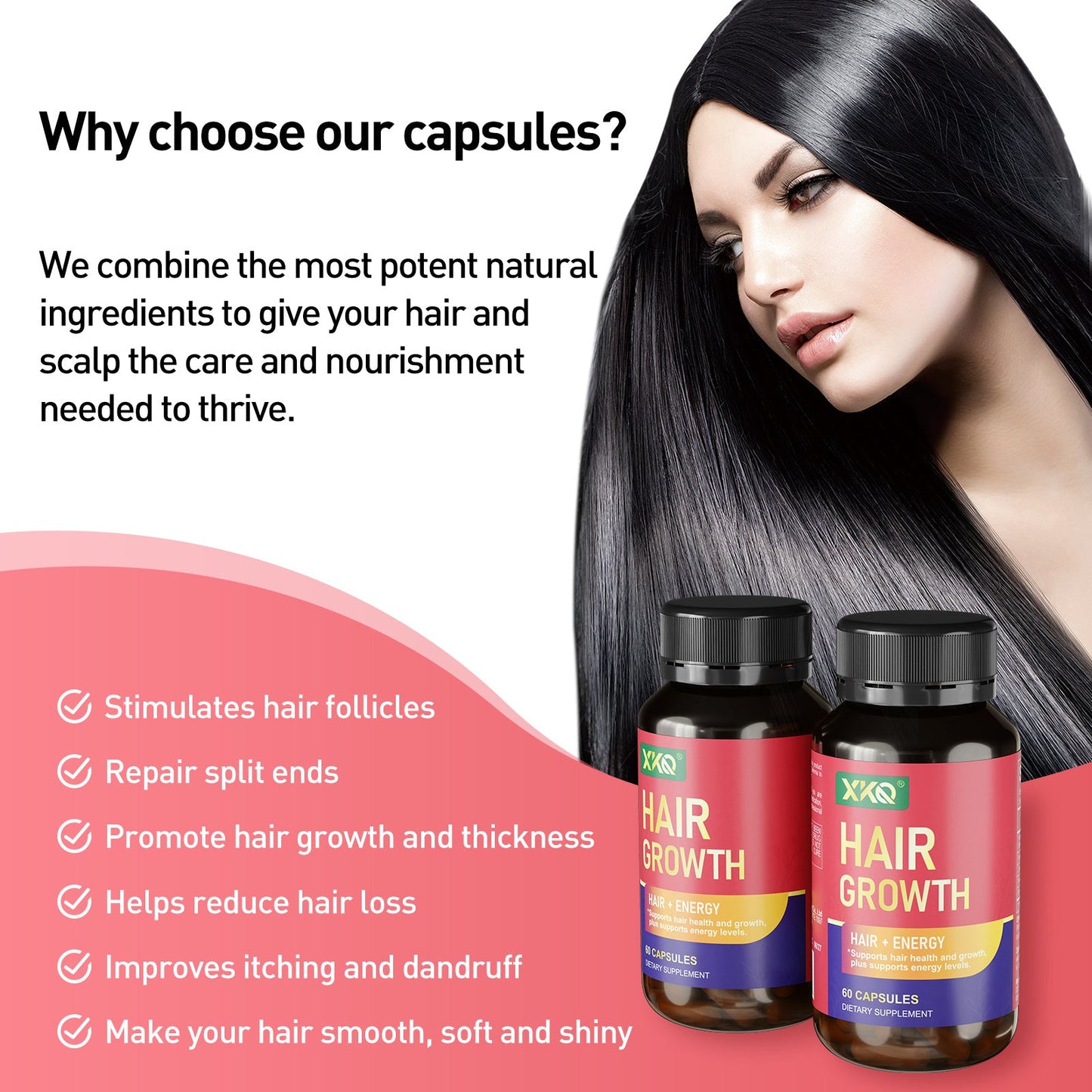 XKQ Hair - Energizing Capsules: Strengthen Hair and Boost Vitality XKQ Nutra Shop