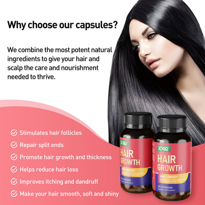 XKQ Hair - Energizing Capsules: Strengthen Hair and Boost Vitality XKQ Nutra Shop