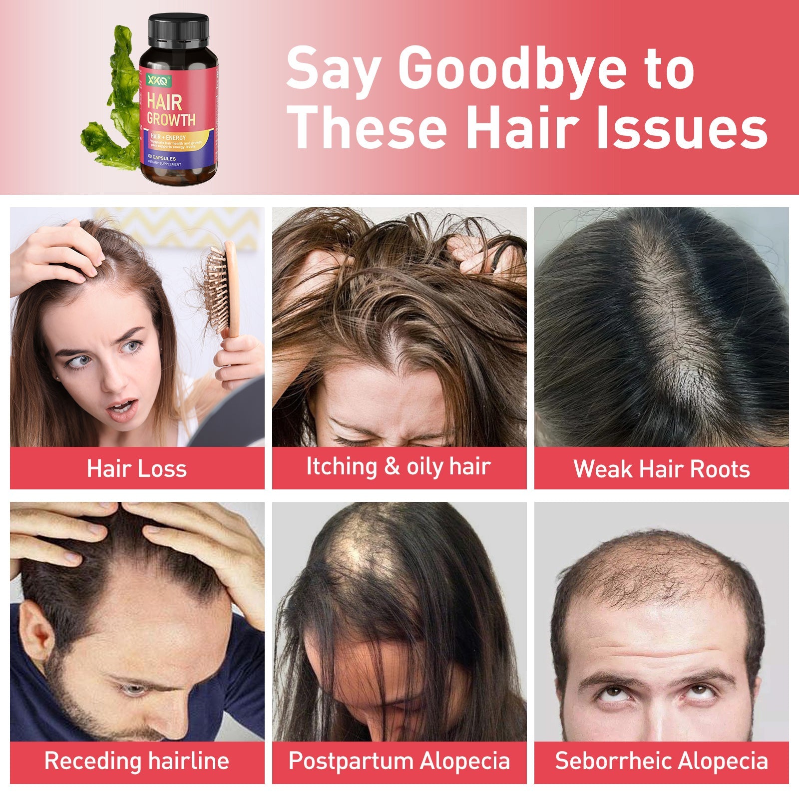 XKQ Hair - Energizing Capsules: Strengthen Hair and Boost Vitality XKQ Nutra Shop