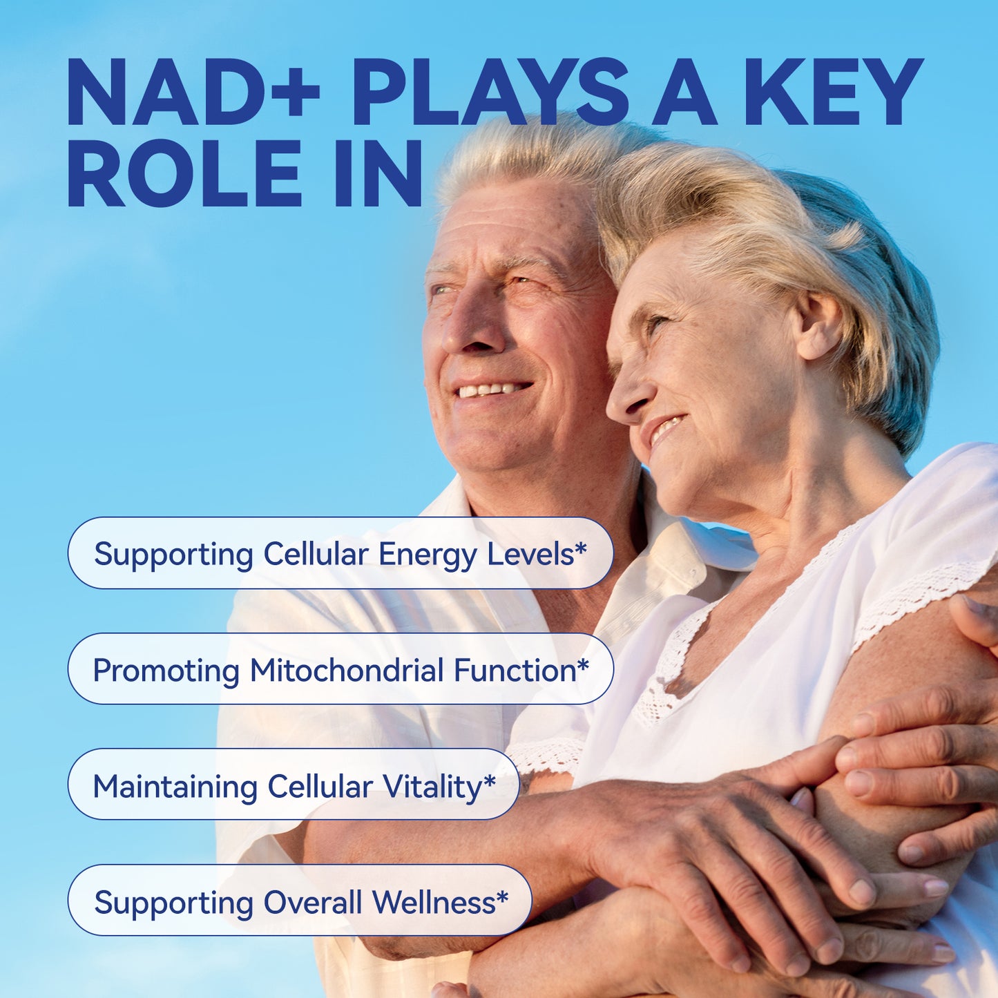 XKQ NAD+ Nicotinamide Riboside Supplement - Support NAD+ Levels & Healthy Aging