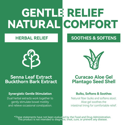 XKQ Natural Gut Detoxification Capsule Plant Formula,Gentle regulation of intestines | Relieve constipation, promote digestive health | 60 capsules, veganFriendly supplements