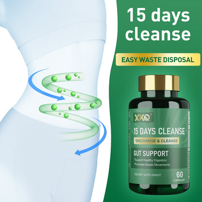 XKQ Natural Gut Detoxification Capsule Plant Formula,Gentle regulation of intestines | Relieve constipation, promote digestive health | 60 capsules, veganFriendly supplements XKQ Nutra Shop