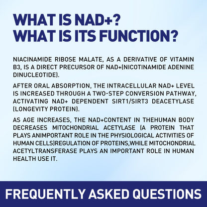 XKQ NAD+ Nicotinamide Riboside Supplement - Support NAD+ Levels & Healthy Aging XKQ Nutra Shop