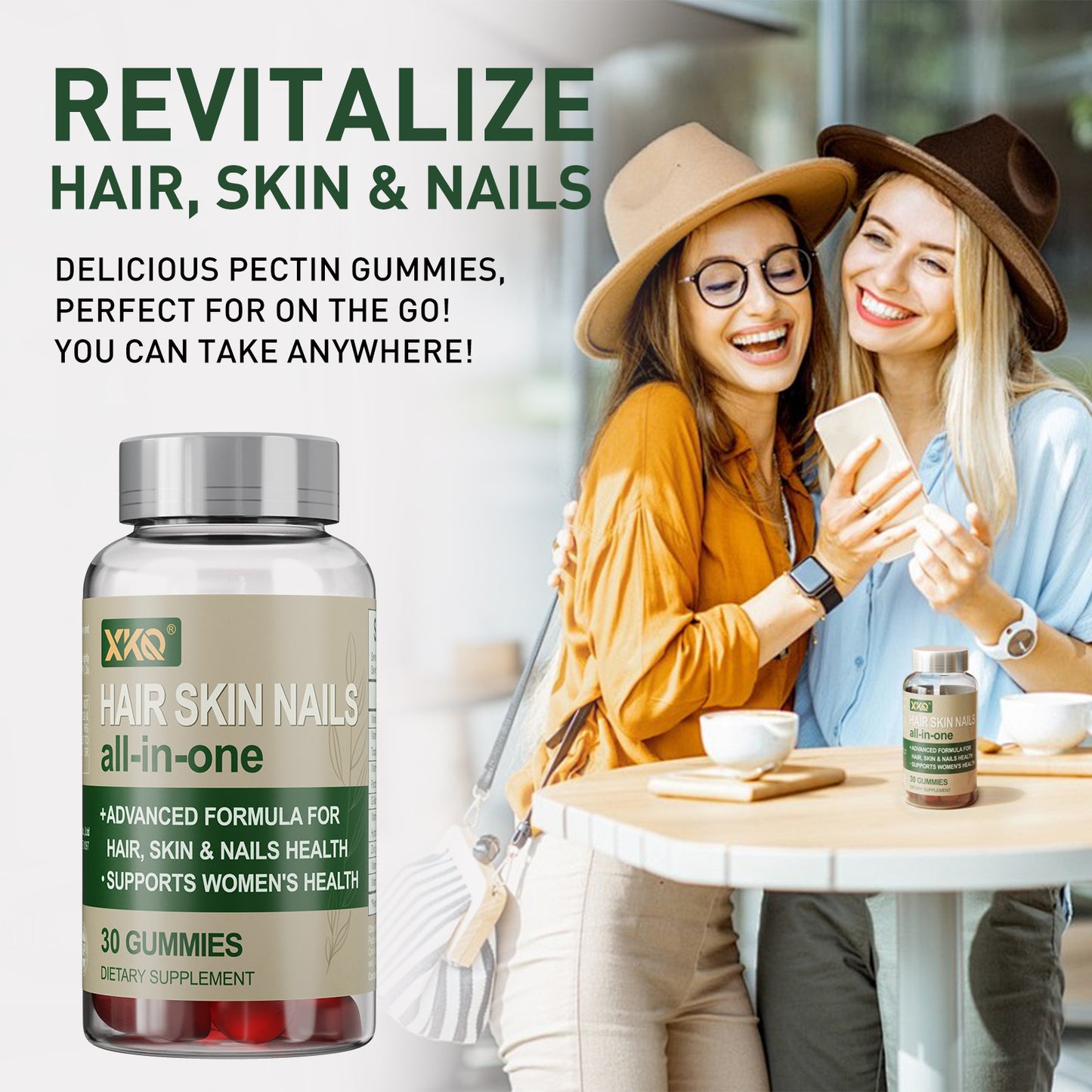 XKQ All - in - One Supplement: Boost Your Hair, Skin, Nails, and Joints with Advanced Formula